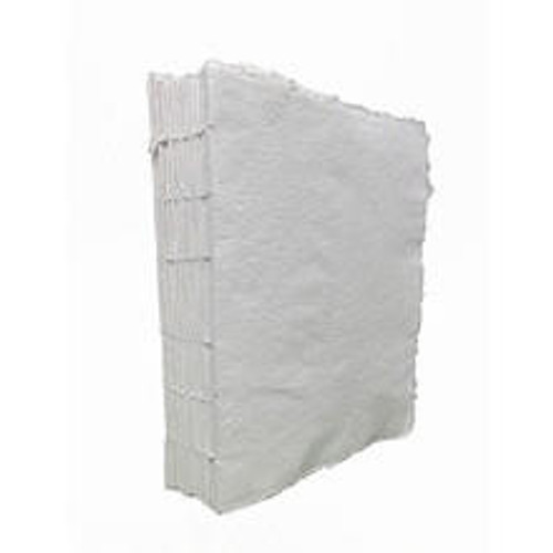 Lamali Liasse Soft-Cover Handmade Book- White - 7.1" x 9.4"
