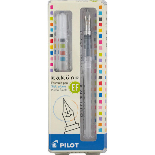 PILOT CORP. OF AMERICA Pilot Kakuno Clear Fountain Pen - Extra Fine