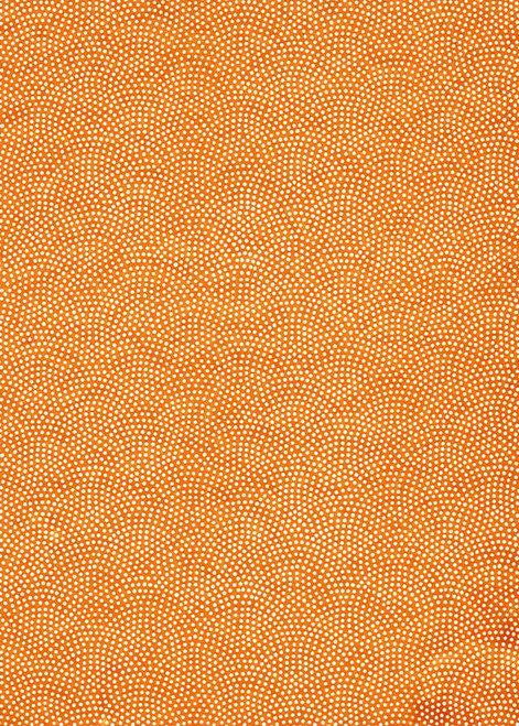 Japanese Paper Place Decorative Paper, Chiyogami Orange with White Dots - 24x36 