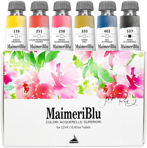 Maimeri Blu Watercolor - Jenna Rainey Set of 6 Maimeri Blu Watercolor - Jenna Rainey Set of 6