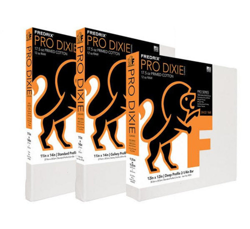 Fredrix Pro Series 12oz Dixie Stretched Canvas 30"x60" 1-3/8 Bars 