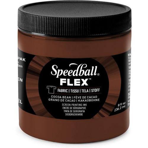 Speedball Art Products Company Speedball Flex Fabric Screen Printing Ink - 8oz - Cocoa Bean 