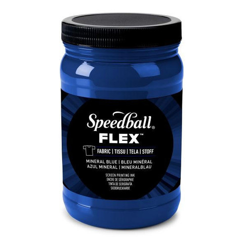Speedball Art Products Company Speedball Flex Fabric Screen Printing Ink - 32oz - Mineral Blue 