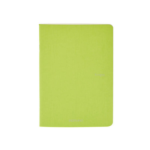 Fabriano EcoQua Notebook, Large, Staple-Bound 40 Sheets Lime
