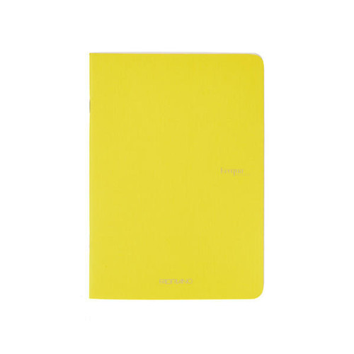  Fabriano EcoQua Notebook, Large, Staple-Bound 40 Sheets Yellow 