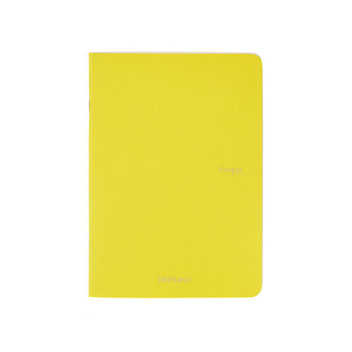 Fabriano EcoQua Notebook, Large, Staple-Bound 40 Sheets Yellow