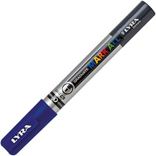 lyra Lyra Paint Marker, MARK ALL, 0.7mm Dark Blue 