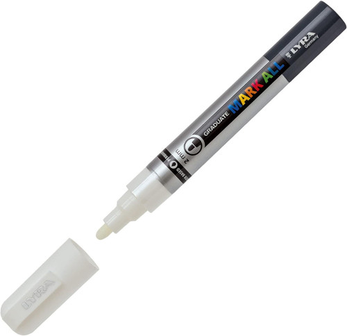 lyra Lyra Paint Marker, MARK ALL, 2mm White 