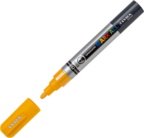 lyra Lyra Paint Marker, MARK ALL, 2mm Yellow 