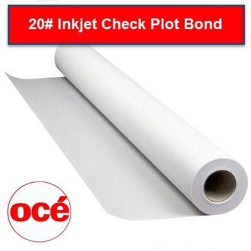 OCE 20# Plotter Bond - 2" Core - 24"x150' 