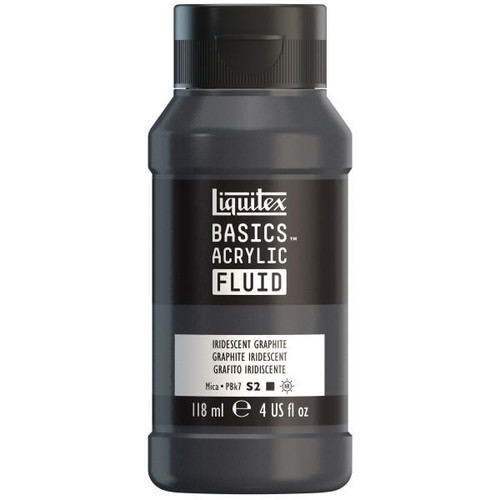 Liquitex - Basics Acrylic Fluid - 118ml Bottle -  Iridiscent Graphite