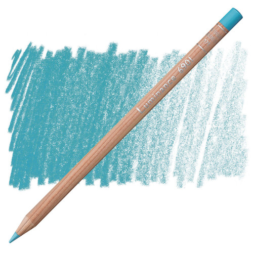 caran d'ache Caran d'Ache Luminance Colored Pencils, Turquoise Blue 