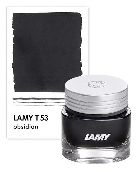 Lamy Inc LAMY T53 Crystal Fountain Pen Ink, Obsidian 