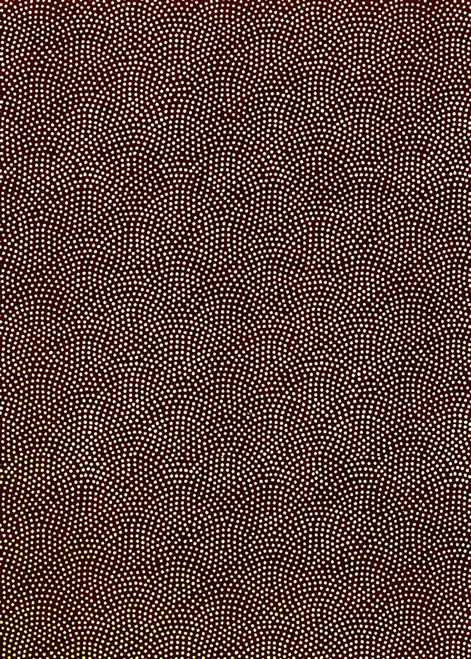 Japanese Paper Place Decorative Paper, Chiyogami Micro Dot on Dark Brown - 24x36 