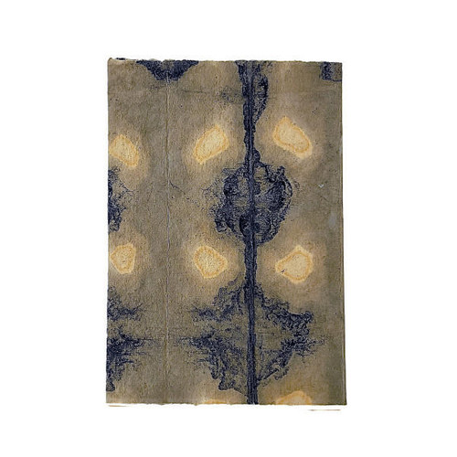  Lamali Shibori Soft-Cover Handmade Journal, 4" x 6", 200 Pgs./Bk., Grey 