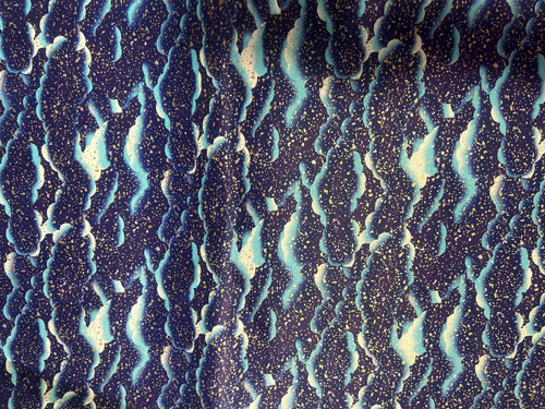 Aitoh Co Washi Decorative Paper, 21"x31", Yusenshi, Blue Clouds