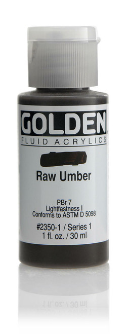 Golden Artist Colors Fluid Raw Umber 1oz