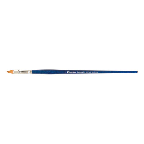 Escoda Barcelona Escoda Chronos Long Handle Brush, Synthetic Blend, Filbert 12 