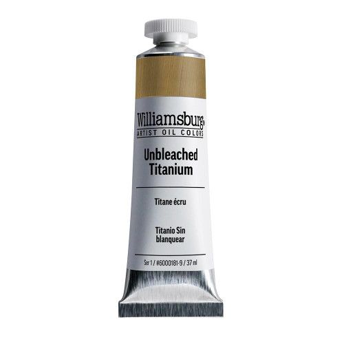 Williamsburg Handmade Oil Colors Williamsburg Oils Unbleached Titanium 37mL Williamsburg Handmade Oil Colors Williamsburg Oils Unbleached Titanium 37mL