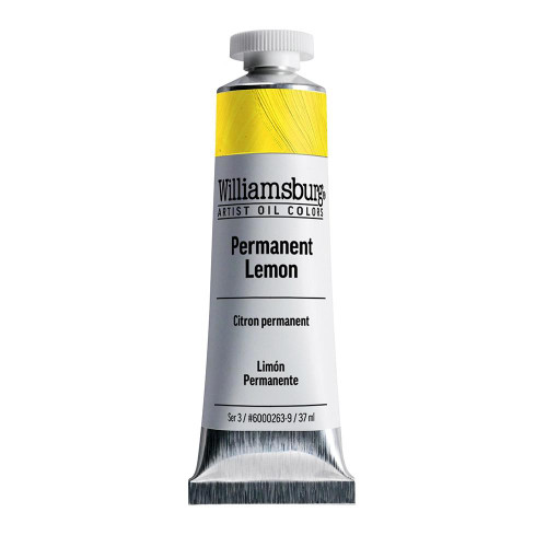 Williamsburg Handmade Oil Colors Williamsburg Oils Permanent Lemon 37mL Williamsburg Handmade Oil Colors Williamsburg Oils Permanent Lemon 37mL