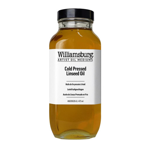 Williamsburg Handmade Oil Colors Williamsburg Cold Pressed Linseed Oil - 4oz 