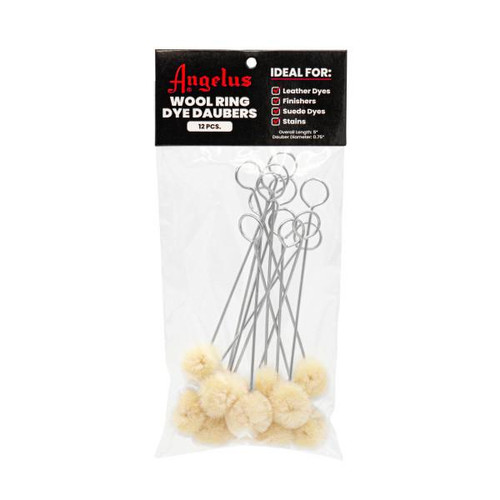 Angelus Wool Ring Dye Daubers, 12/Pkg.