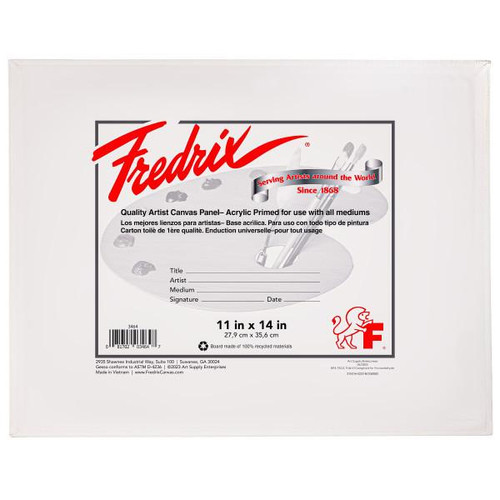 Fredrix Artist Series Primed Canvas Panel, 11" x 14"