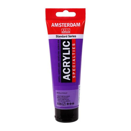 Royal Talens Amsterdam Standard Series Acrylic Paint, 120ml, Metallic Violet