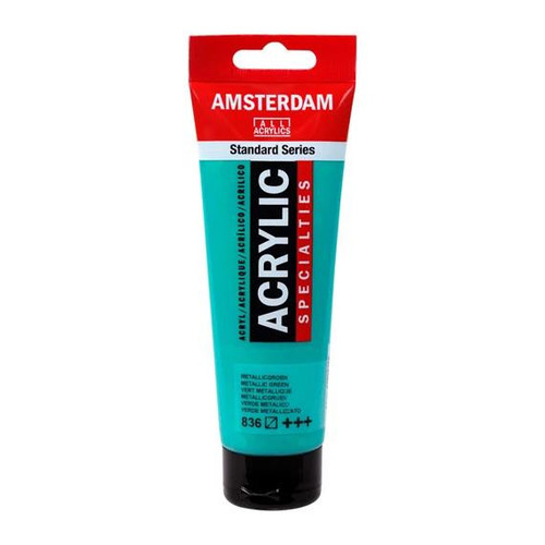 Royal Talens Amsterdam Standard Series Acrylic Paint, 120ml, Metallic Green