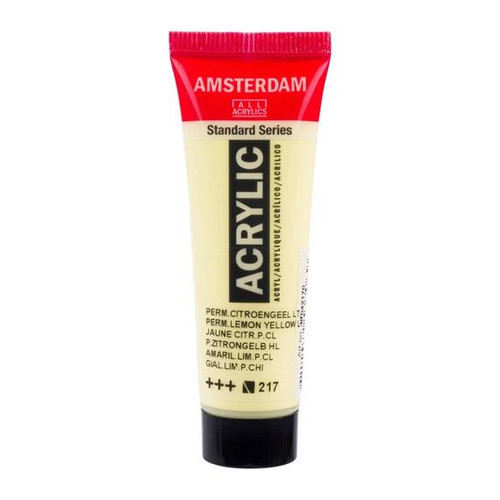 Royal Talens Amsterdam Standard Series Acrylic Paint, 20ml, Permanent Lemon Yellow Light