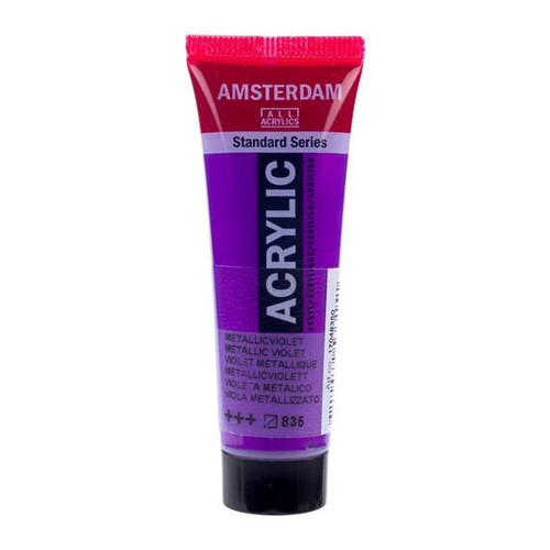 Royal Talens Amsterdam Standard Series Acrylic Paint, 20ml, Metallic Violet Royal Talens Amsterdam Standard Series Acrylic Paint, 20ml, Metallic Violet