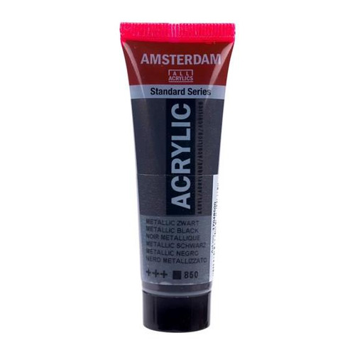 Royal Talens Amsterdam Standard Series Acrylic Paint, 20ml, Metallic Black Royal Talens Amsterdam Standard Series Acrylic Paint, 20ml, Metallic Black