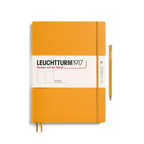 Leuchtturm 1917 Leuchtturm Hardcover Notebook, Rising Sun, (Master Slim A4+), 123 p., plain