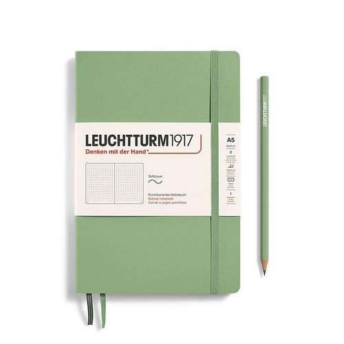 Leuchtturm 1917 Leuchtturm Softcover (Medium A5) Notebook, Sage, 123 p., dotted