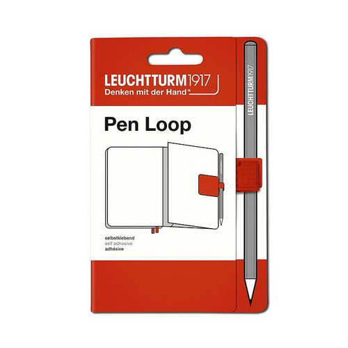 Leuchtturm 1917 Leuchtturm Notebook Accessory, Pen Loop, Fox Red 