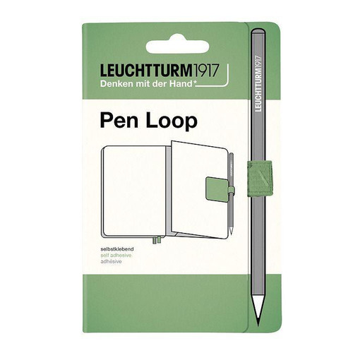 Leuchtturm 1917 Leuchtturm Notebook Accessory, Pen Loop, Sage 