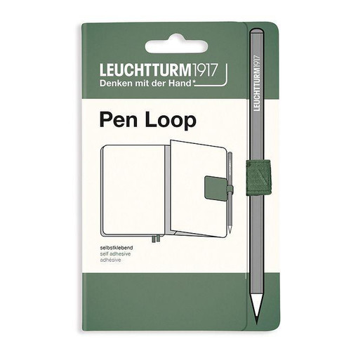Leuchtturm 1917 Leuchtturm Notebook Accessory, Pen Loop, Olive 