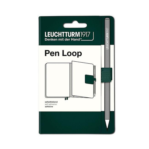 Leuchtturm 1917 Leuchtturm Notebook Accessory, Pen Loop, Forest Green