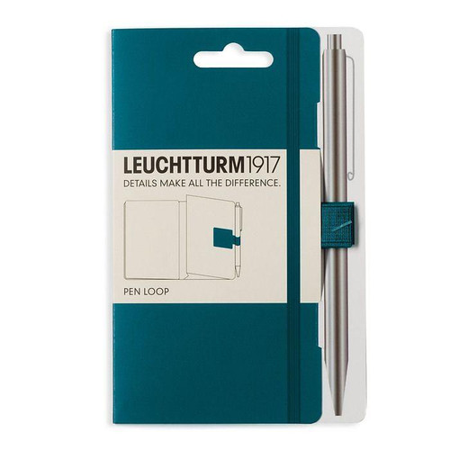 Leuchtturm 1917 Leuchtturm Notebook Accessory, Pen Loop, Pacific Green