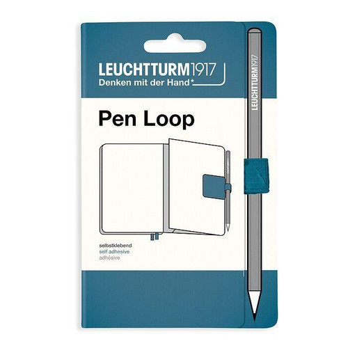 Leuchtturm 1917 Leuchtturm Notebook Accessory, Pen Loop, Stone Blue 