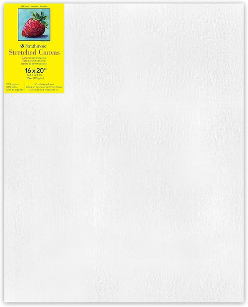 Strathmore Artist Papers Strathmore 300 Series Stretched Canvas -  1.5" Profile - 16"x20" Strathmore Artist Papers Strathmore 300 Series Stretched Canvas -  1.5" Profile - 16"x20"