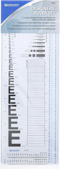 Westcott/C-Thru Westcott C-Thru Acuspec II Type Gauge & Specifier Set 