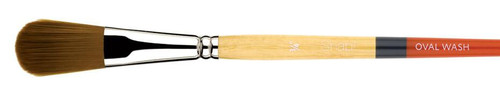 Princeton Artist Brush Company Princeton Brush Snap! Series 9650, Short Handle, Gold Taklon, Oval Wash 3/4"  Princeton Artist Brush Company Princeton Brush Snap! Series 9650, Short Handle, Gold Taklon, Oval Wash 3/4"