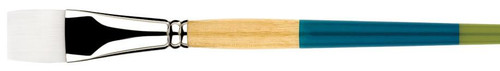 Princeton Artist Brush Company Princeton Brush Snap! Series 9850, Short Handle, White Taklon, Stroke 1" 