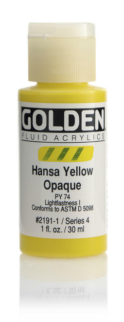 Golden Artist Colors Fluid Hansa Yellow Opaque 1oz