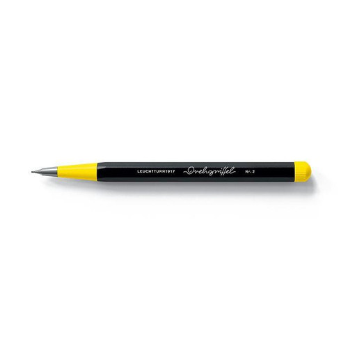 Leuchtturm 1933 Leuchtturm Drehgriffel Nr. 2 Mechanical Pencil, Black/Lemon Bauhaus Edition