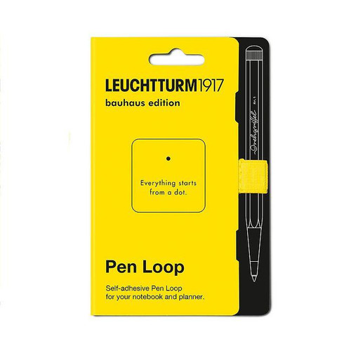 Leuchtturm 1936 Leuchtturm Notebook Accessory, Pen Loop, Lemon Bauhaus Edition 