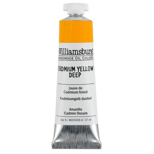 Williamsburg Handmade Oil Colors Williamsburg Oils Cadmium Yellow Deep 37mL 