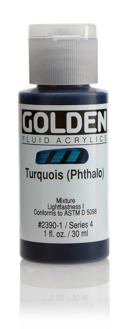 Golden Artist Colors Fluid Turquois Phthalo 1oz