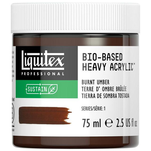 Liquitex Bio-Based Heavy Body Acrylic Paint, 75mL, Burnt Umber 
